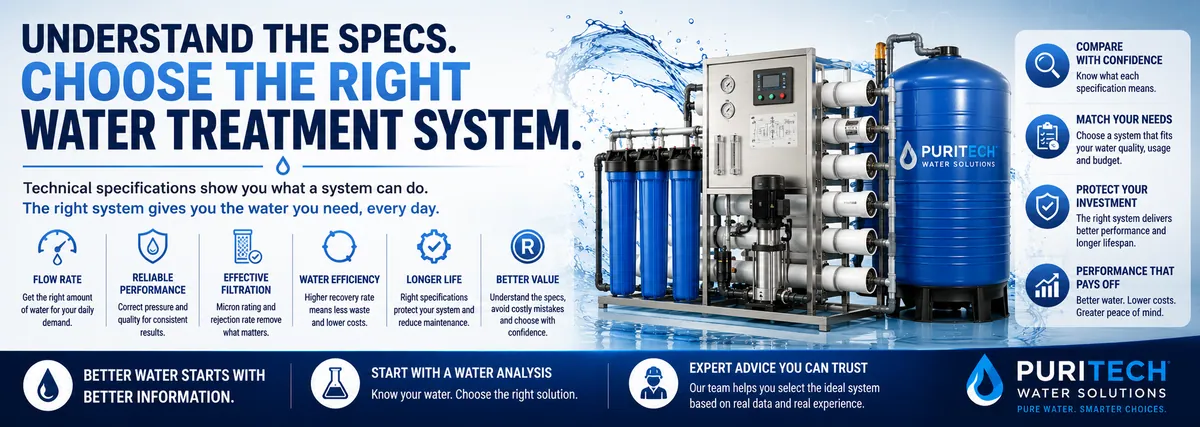 Water Treatment System Specifications